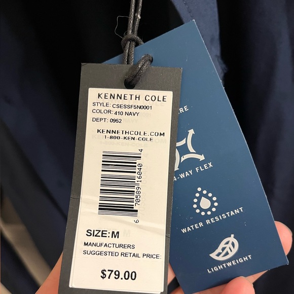 Kenneth Cole Navy long sleeve shirt - Picture 6 of 7